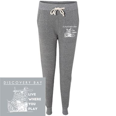 Discovery Bay Embroidered Women's Adult Fleece Joggers - Houseboat Kings