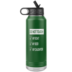 Do Not Touch My Boat 32oz Tumbler Tumblers Green 
