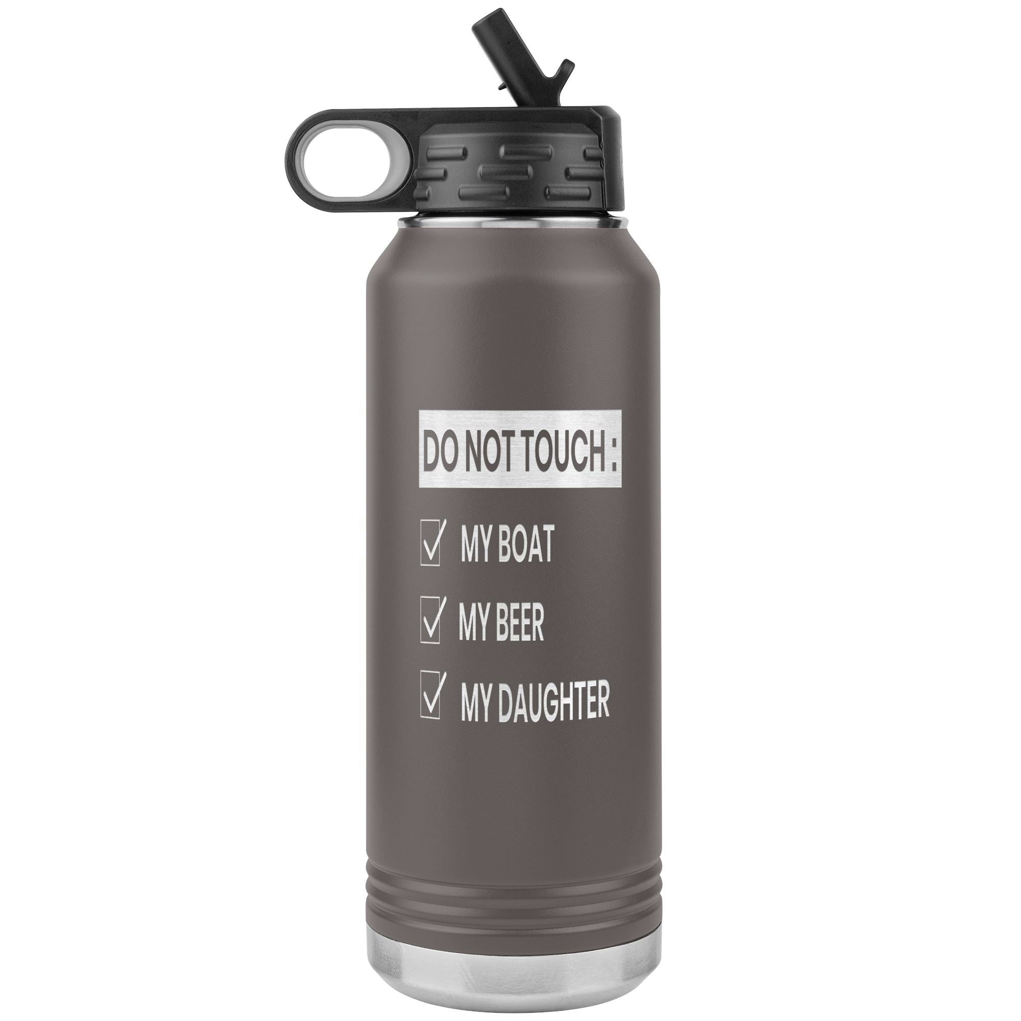 Do Not Touch My Boat 32oz Tumbler Tumblers Pewter 