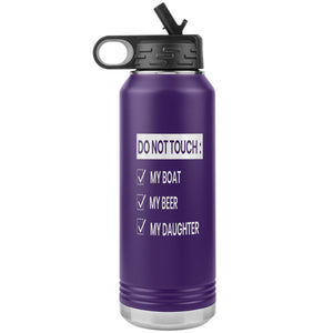 Do Not Touch My Boat 32oz Tumbler Tumblers Purple 