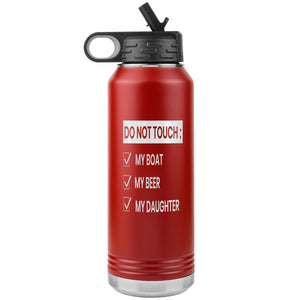 Do Not Touch My Boat 32oz Tumbler Tumblers Red 