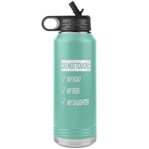 Do Not Touch My Boat 32oz Tumbler Tumblers Teal 