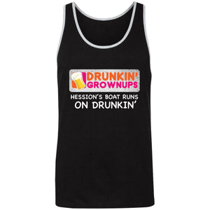 Drunkin-Grownup_Hession's 3480 Unisex Tank T-Shirts Black/Athletic Heather X-Small 