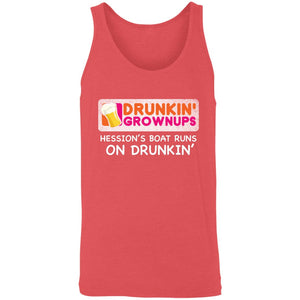 Drunkin-Grownup_Hession's 3480 Unisex Tank T-Shirts Red Triblend/ X-Small 