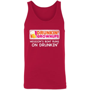 Drunkin-Grownup_Hession's 3480 Unisex Tank T-Shirts Red X-Small 