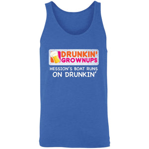 Drunkin-Grownup_Hession's 3480 Unisex Tank T-Shirts Royal Triblend/ X-Small 