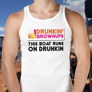 Drunkin Grownups Premium Houseboat Tank Tops | Men - Houseboat Kings