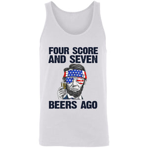 Four Score and Seven Beers - No BG Unisex Tank - Houseboat Kings