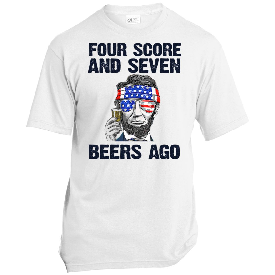 Four Score and Seven Beers Ago - Unisex T w/ Facemask - Houseboat Kings