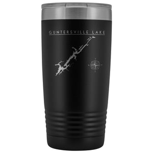 Guntersville Lake 20oz Lake Tumbler | Laser Etched | Lake Gift - Houseboat Kings