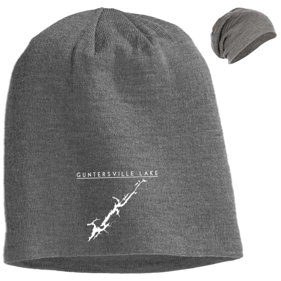 Guntersville Lake Embroidered Slouch Beanie - Houseboat Kings