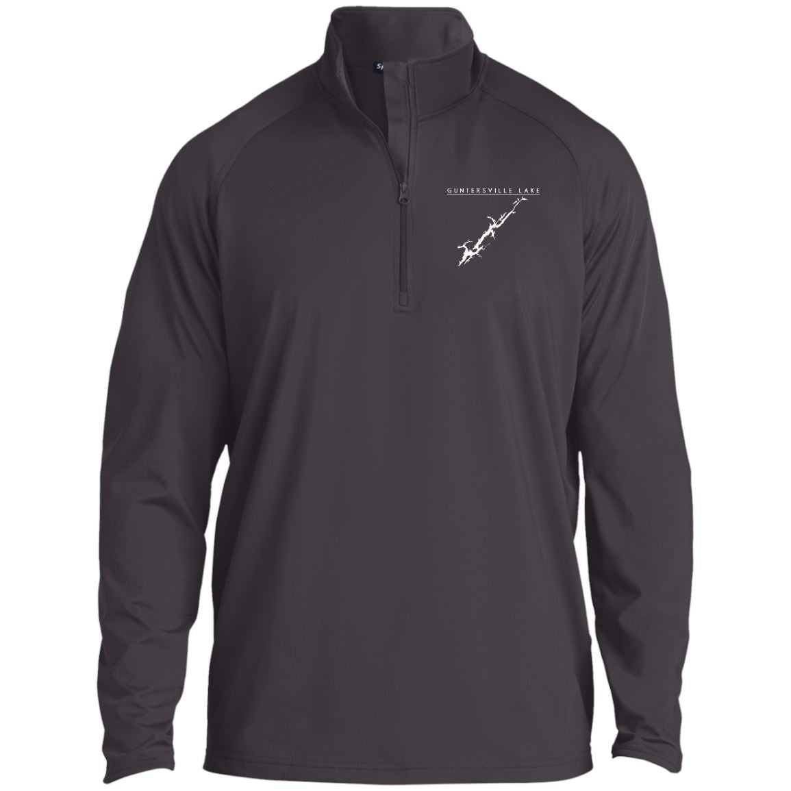 Guntersville Lake Embroidered Sport-Tek 1/2 Zip Raglan Performance Pullover - Houseboat Kings