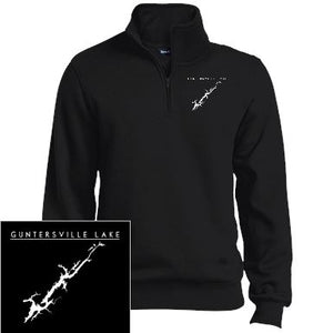 Guntersville Lake Embroidered Sport-Tek 1/4 Zip Sweatshirt - Houseboat Kings