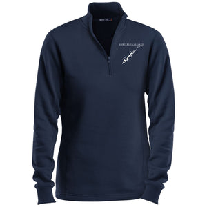Guntersville Lake Embroidered Sport-Tek Ladies' 1/4 Zip Sweatshirt - Houseboat Kings
