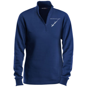 Guntersville Lake Embroidered Sport-Tek Ladies' 1/4 Zip Sweatshirt - Houseboat Kings