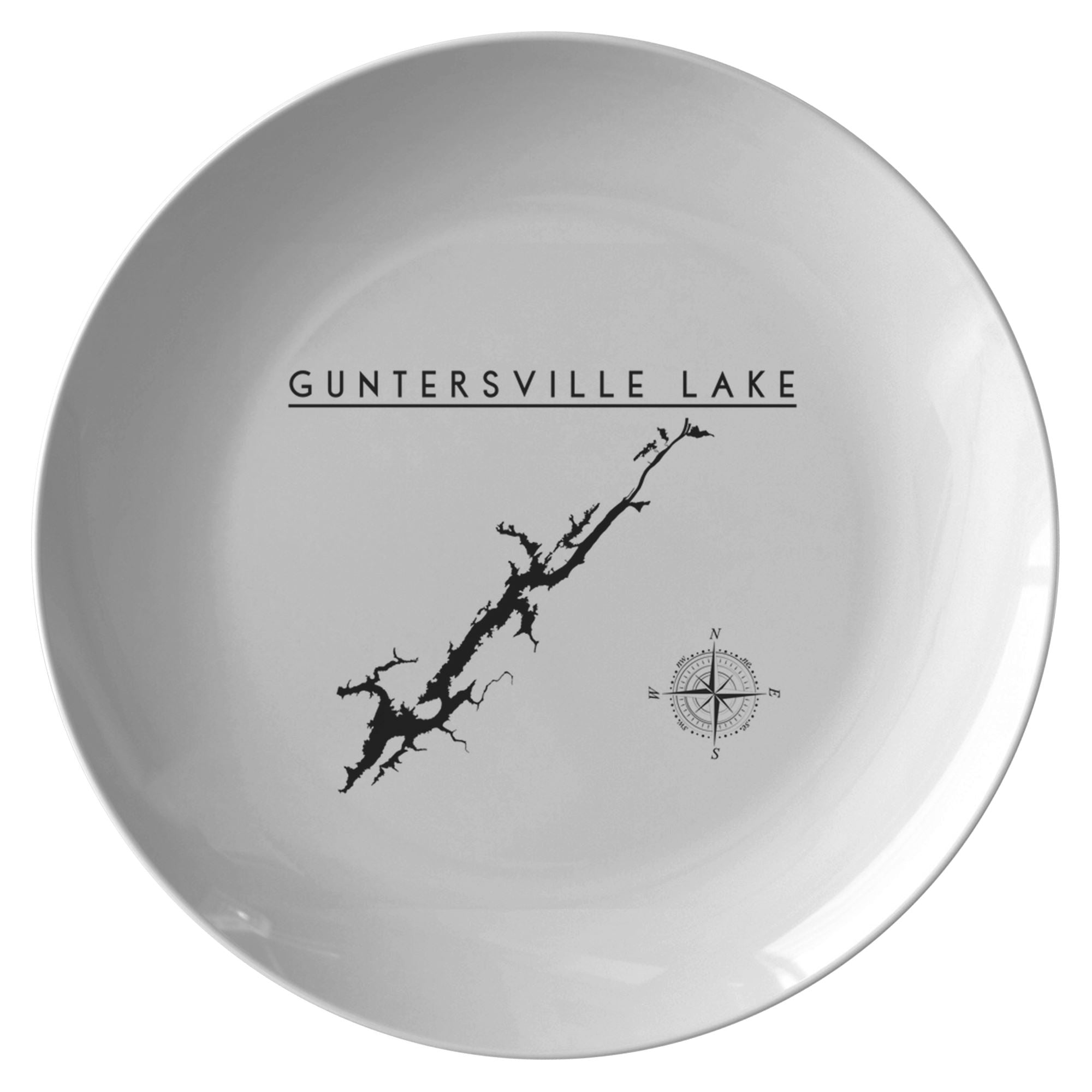 Guntersville Lake Plate | Wedding Gift | Printed | Lake Gift - Houseboat Kings