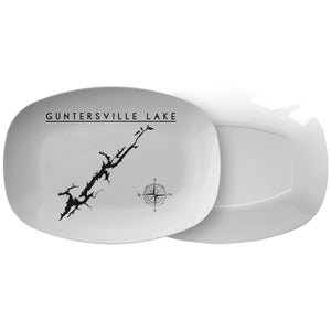 Guntersville Lake Serving Platter | Printed | Lake Gift | Wedding Gift - Houseboat Kings
