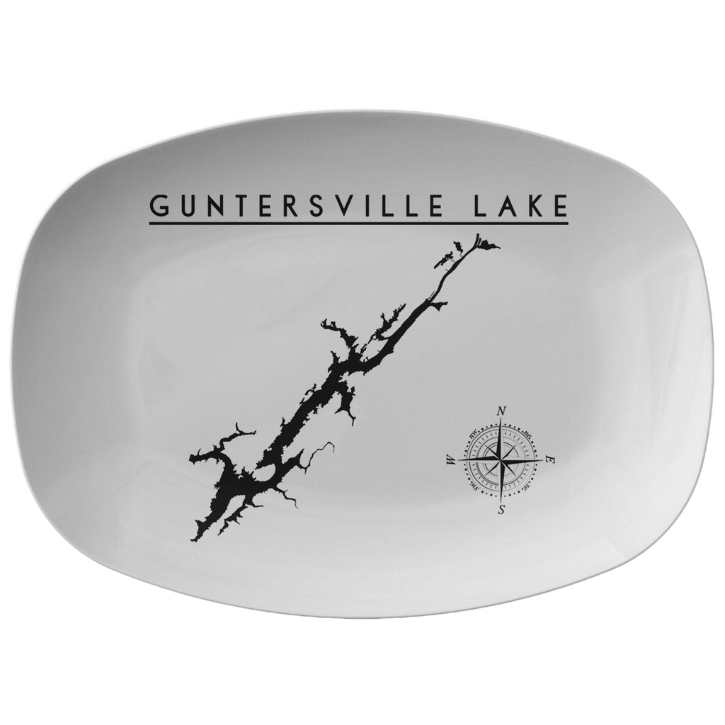 Guntersville Lake Serving Platter | Printed | Lake Gift | Wedding Gift - Houseboat Kings