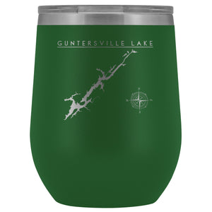 Guntersville Lake Wine Tumbler | Laser Etched | Lake Gift - Houseboat Kings