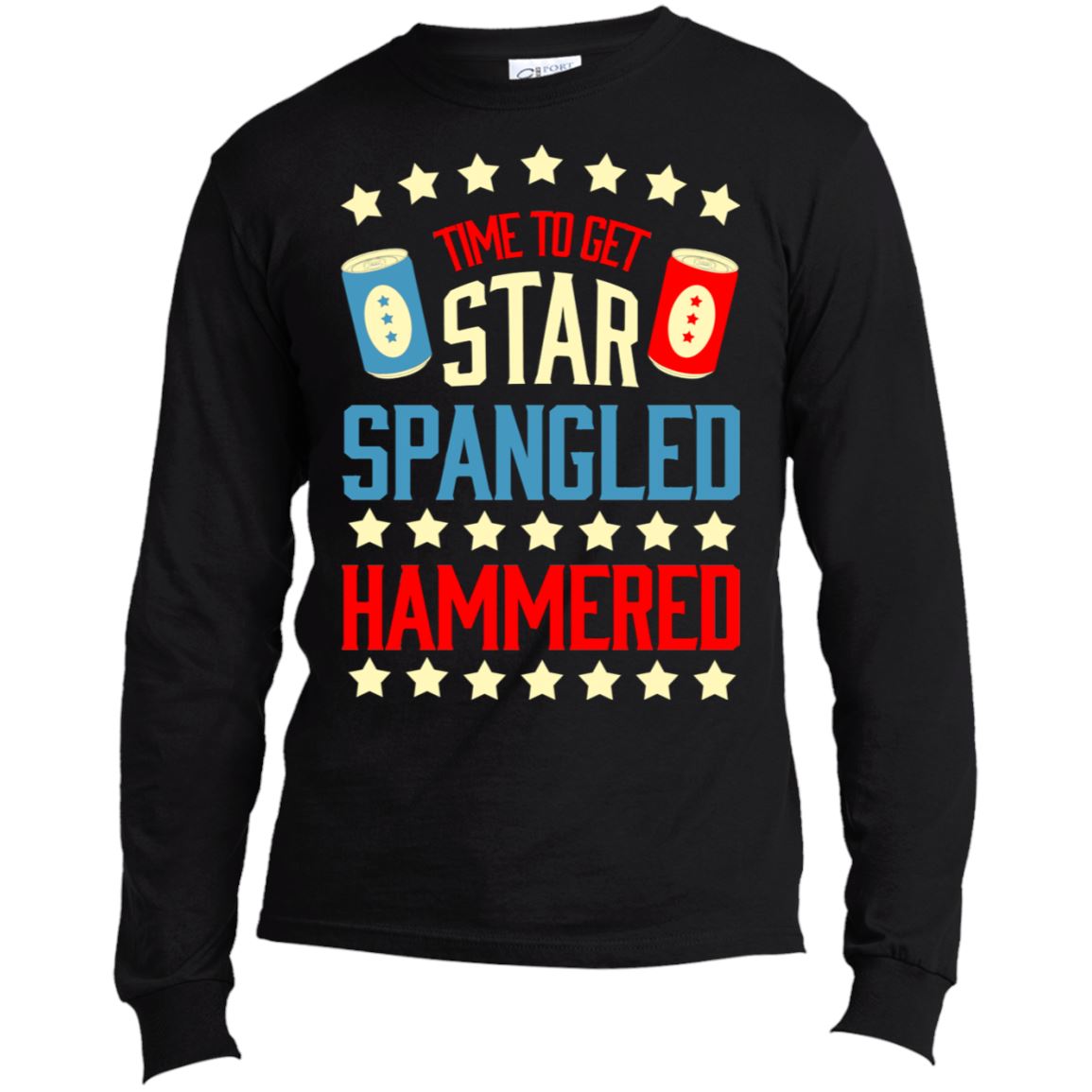 hammered 2 USA100LS Long Sleeve Made in the US T-Shirt - Houseboat Kings