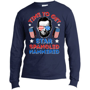 hammered USA100LS Long Sleeve Made in the US T-Shirt - Houseboat Kings