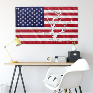 High Rock Lake Red, White & Blue American Boat Flag Wall Art 