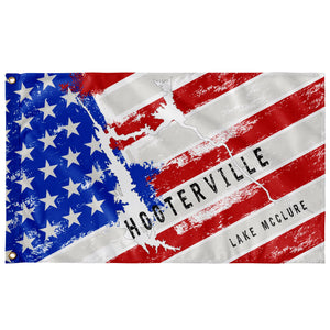 Hooterville Lake McClure American Flag - Houseboat Kings