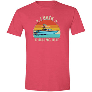 I Hate Pulling Out Soft Style T-Shirt T-Shirts Heather Red S 