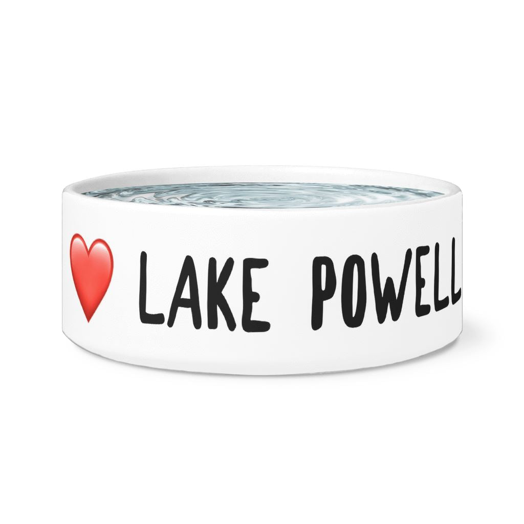 I Love Lake Powell Dog Bowl - Houseboat Kings