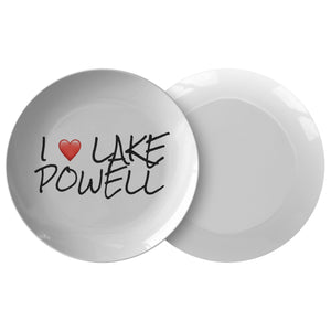 I Love Lake Powell Plate - Houseboat Kings