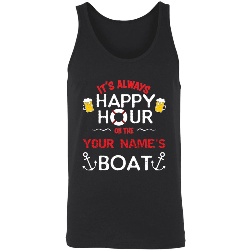 It's Always Happy Hour On Your Boat 3480 Unisex Tank - Houseboat Kings