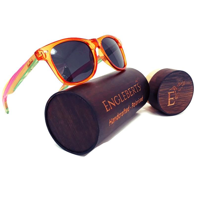 Juicy Fruit Muti-Colored Bamboo Sunglasses Polarized with Case Sunglasses 