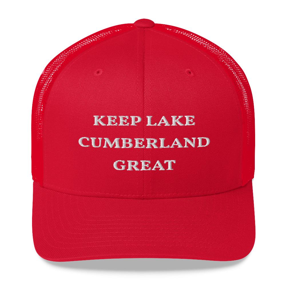 Keep Lake Cumberland Great Trucker Cap - Houseboat Kings