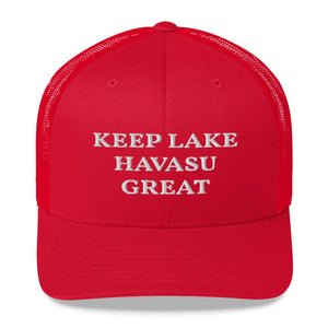 Keep Lake Havasu Great Trucker Cap - Houseboat Kings
