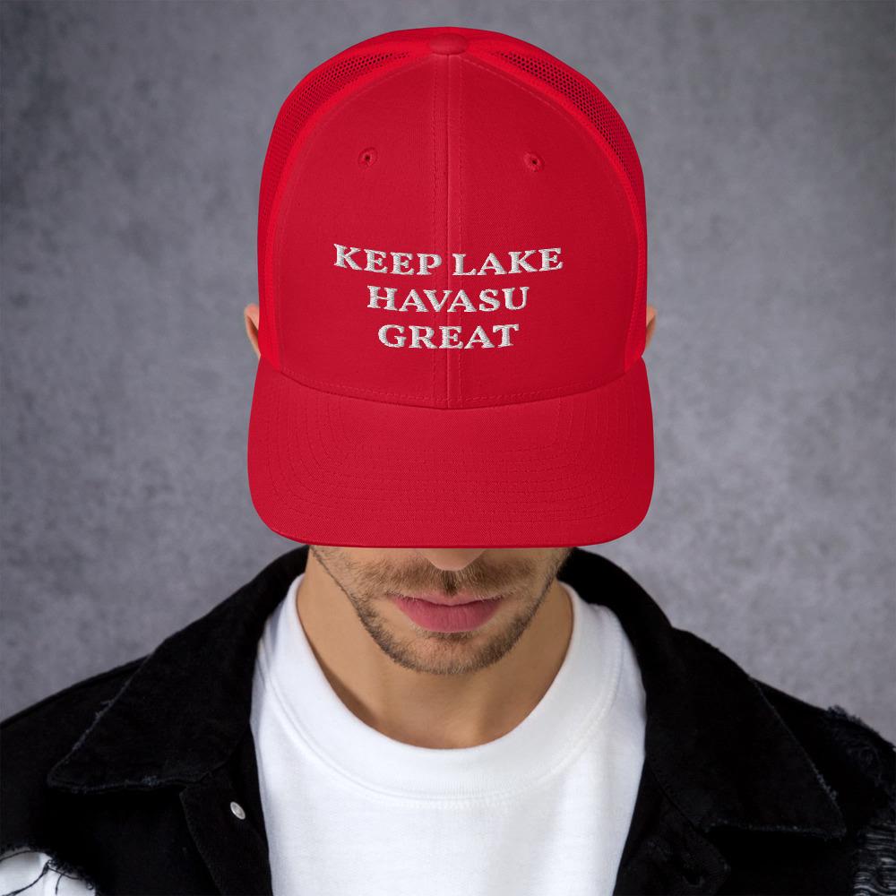 Keep Lake Havasu Great Trucker Cap - Houseboat Kings