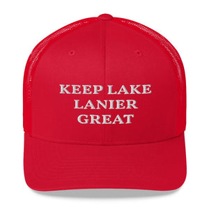 Keep Lake Lanier Great Trucker Cap - Houseboat Kings