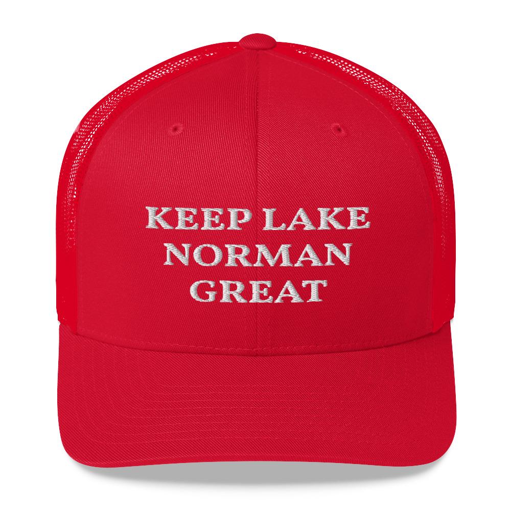 Keep Lake Norman Great Trucker Cap - Houseboat Kings