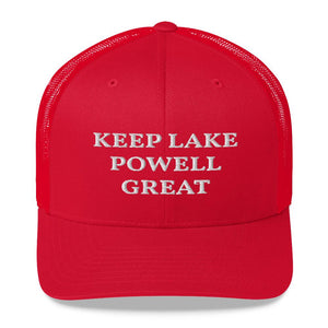Keep Lake Powell Great Trucker Cap - Houseboat Kings