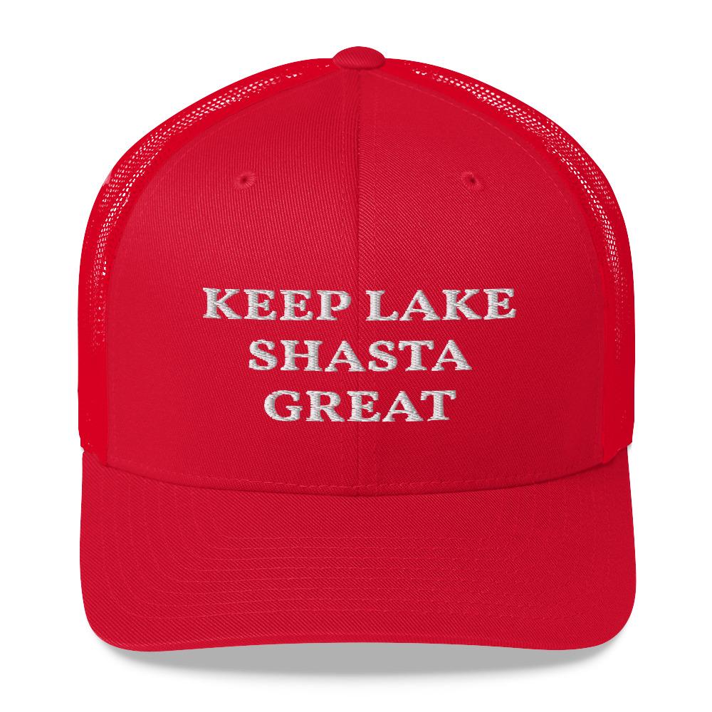 Keep Lake Shasta Great Trucker Cap - Houseboat Kings