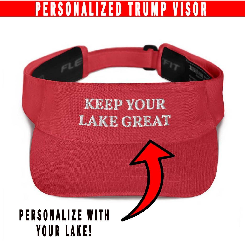 Keep Your Lake Great Trump MAGA Hat - Sport Visor - Houseboat Kings