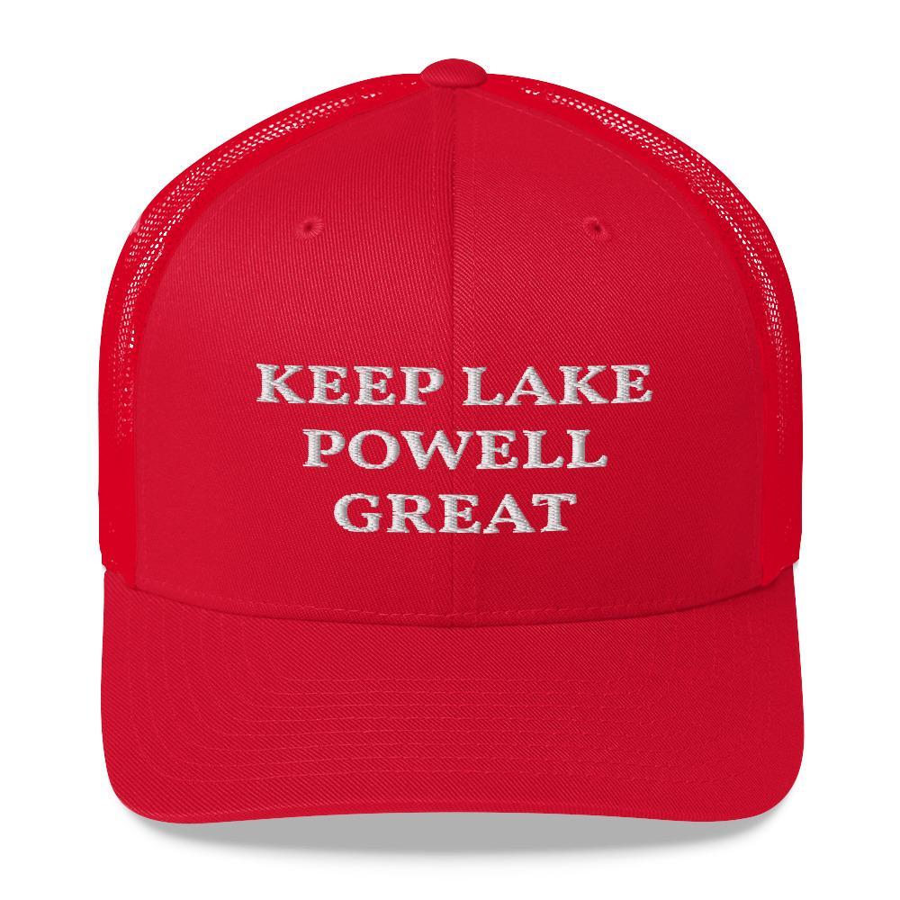 Keep Your Lake Great! Trump MAGA Trucker Hat - Houseboat Kings