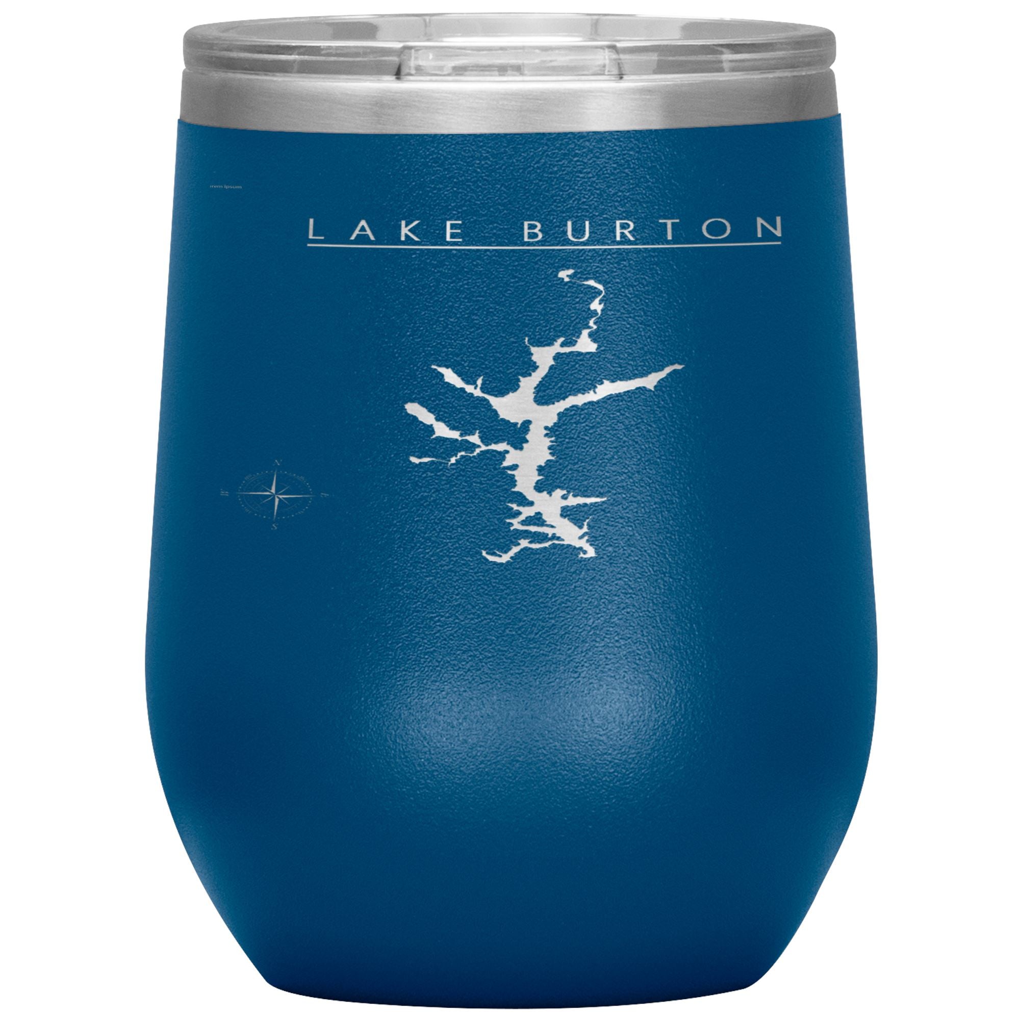Lake Burton 12oz Wine Tumbler Wine Tumbler Blue 