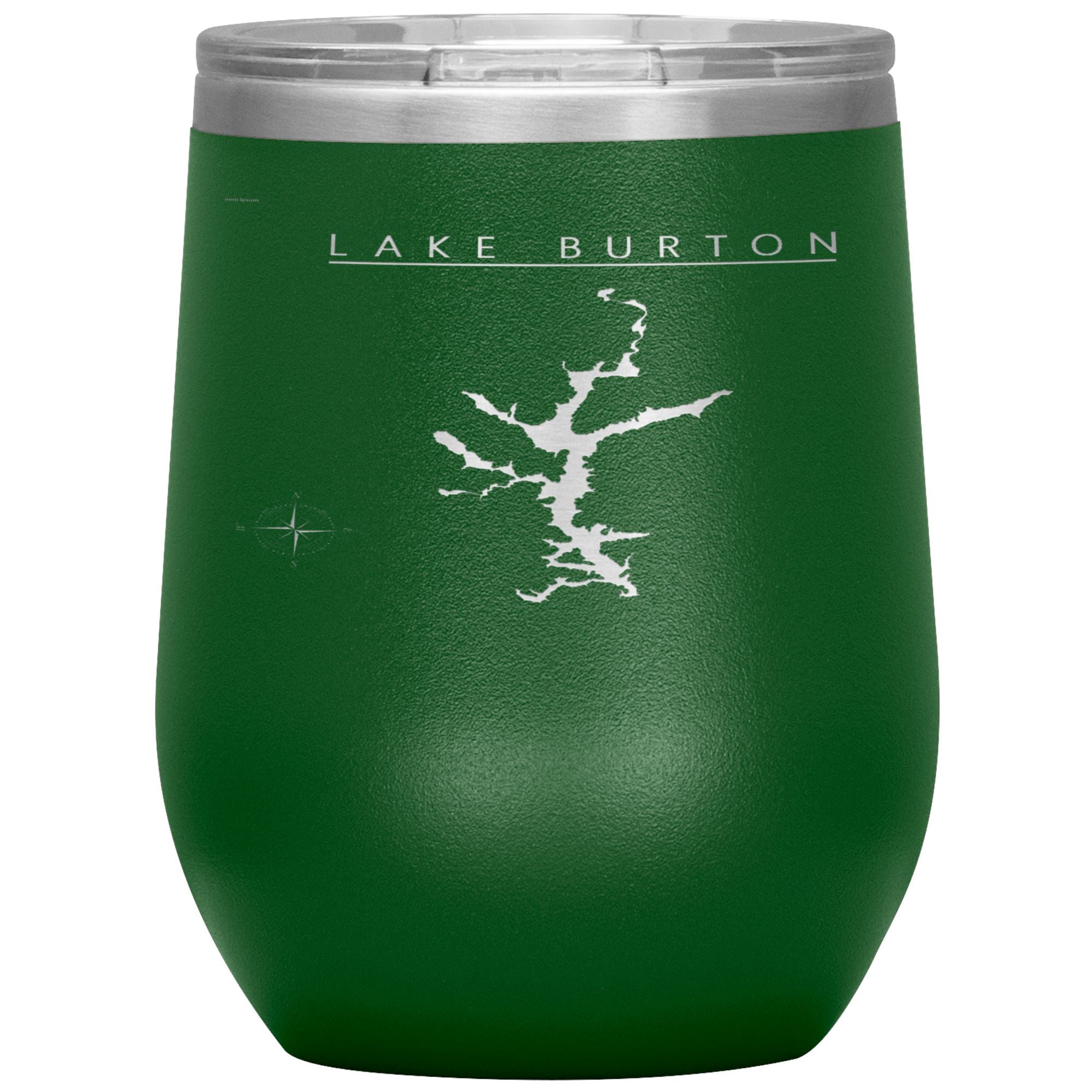 Lake Burton 12oz Wine Tumbler Wine Tumbler Green 