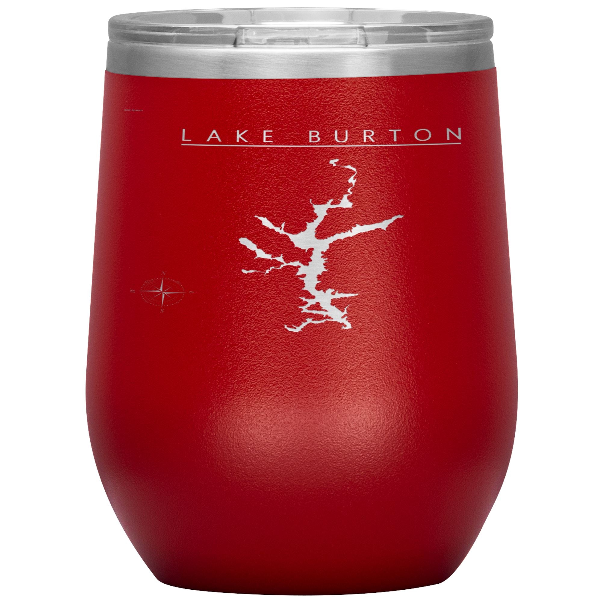 Lake Burton 12oz Wine Tumbler Wine Tumbler Red 
