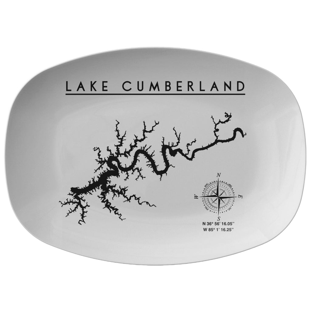 Lake Cumberland Serving Platter | Printed | Lake Gift - Houseboat Kings