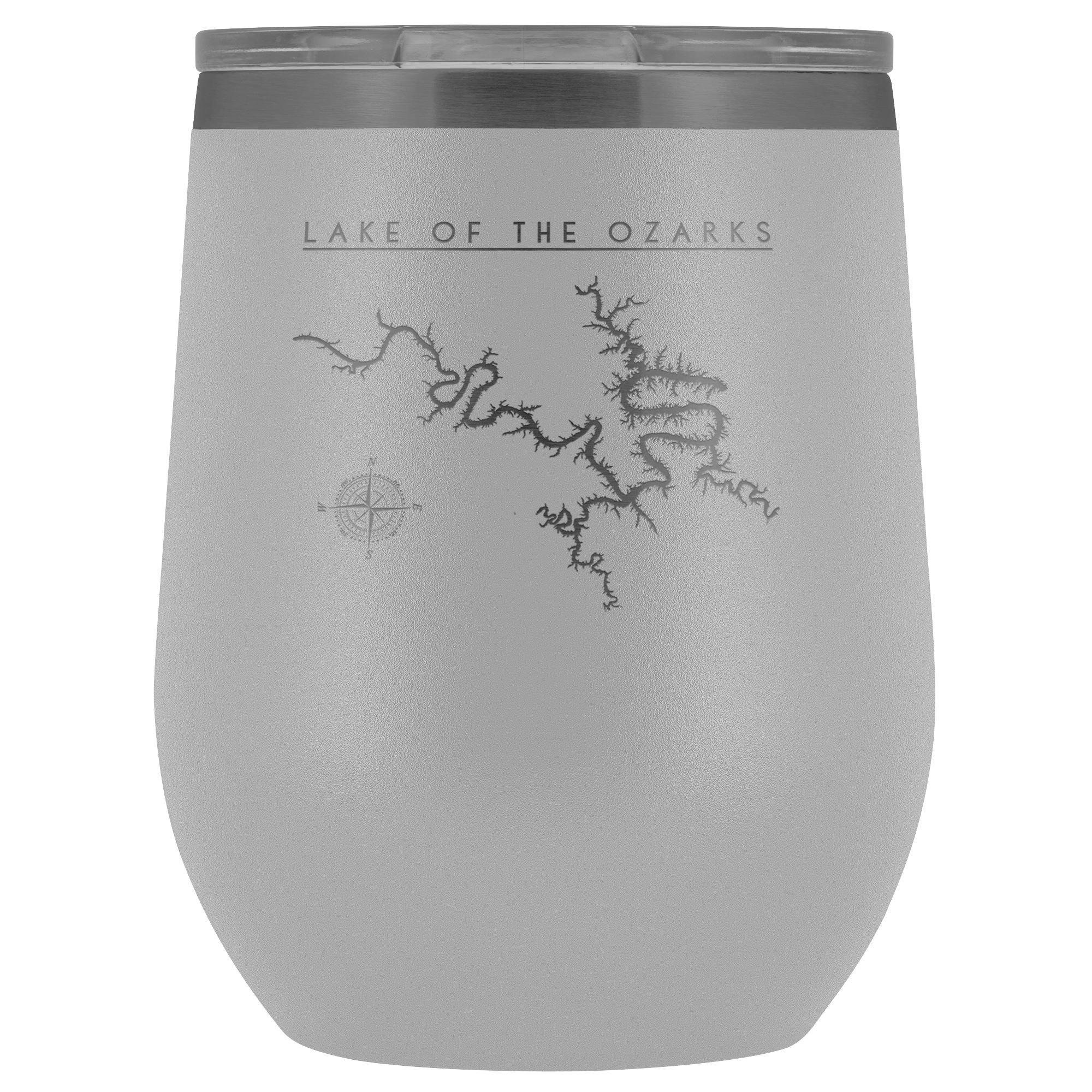 Lake Of The Ozarks Wine Tumbler | Laser Etched - Houseboat Kings