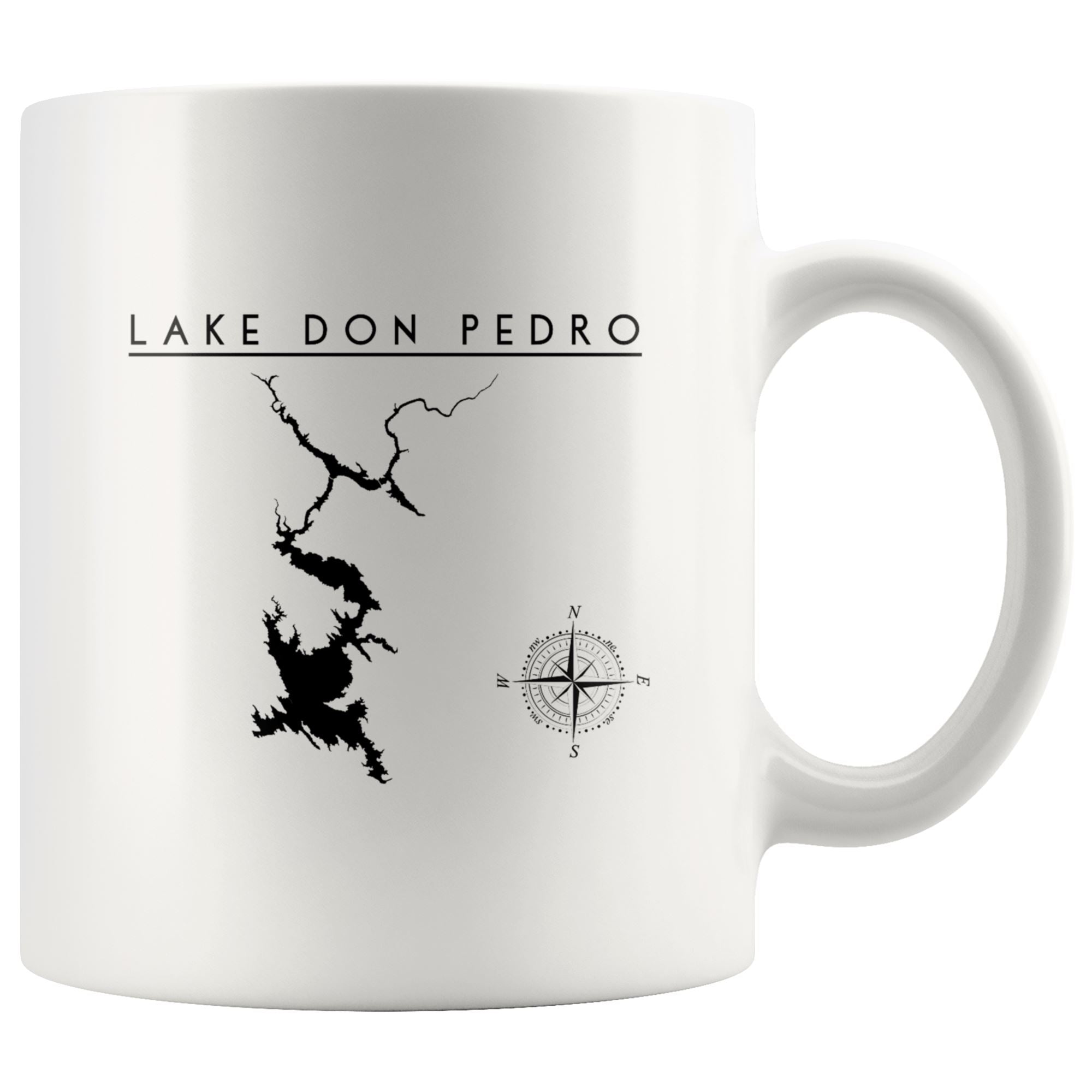 Lake Don Pedro 11oz Coffee Mug | Printed | Lake Gift | Wedding Gift - Houseboat Kings