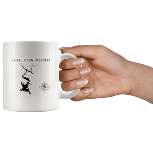 Lake Don Pedro 11oz Coffee Mug | Printed | Lake Gift | Wedding Gift - Houseboat Kings