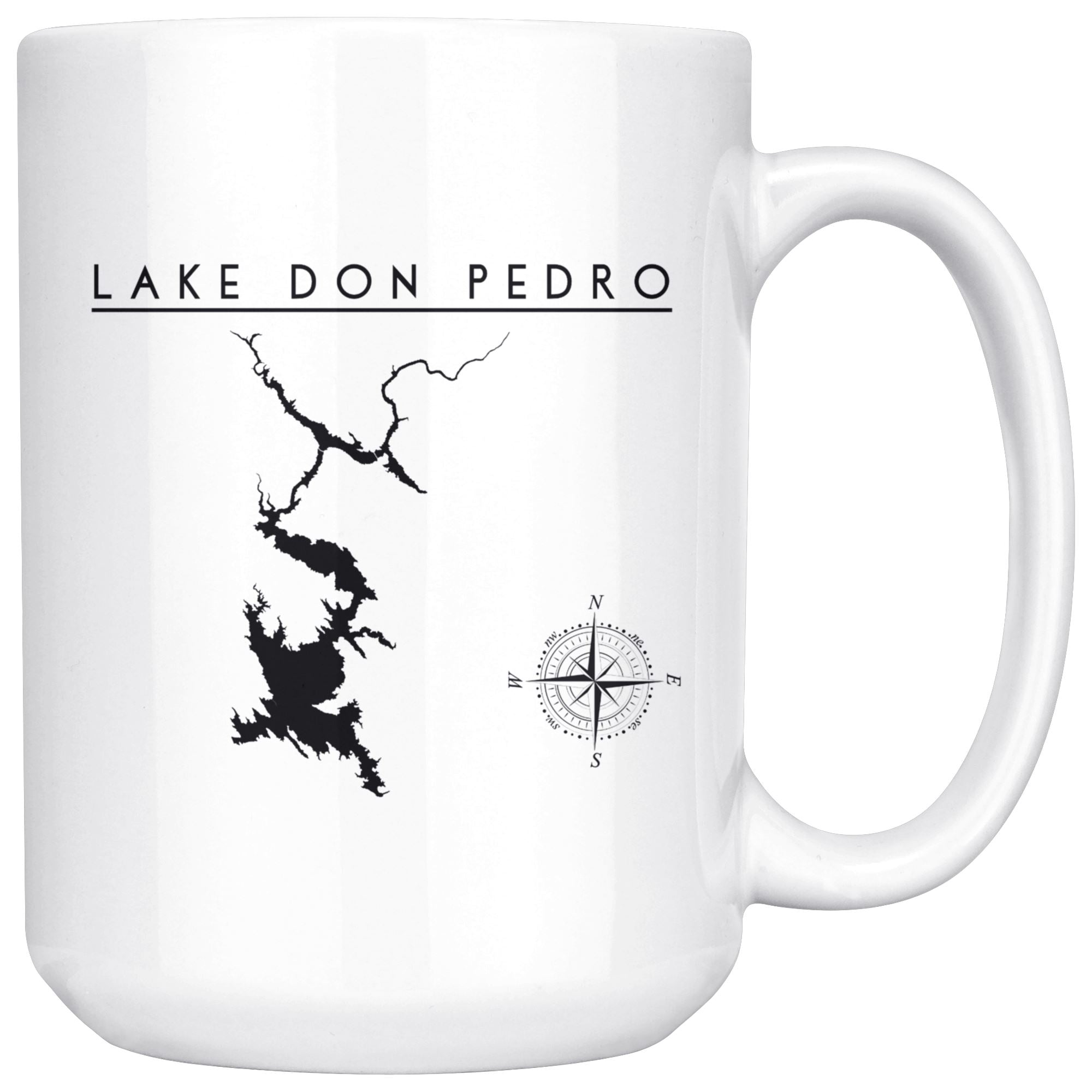 Lake Don Pedro 15oz Coffee Mug | Printed | Lake Gift - Houseboat Kings