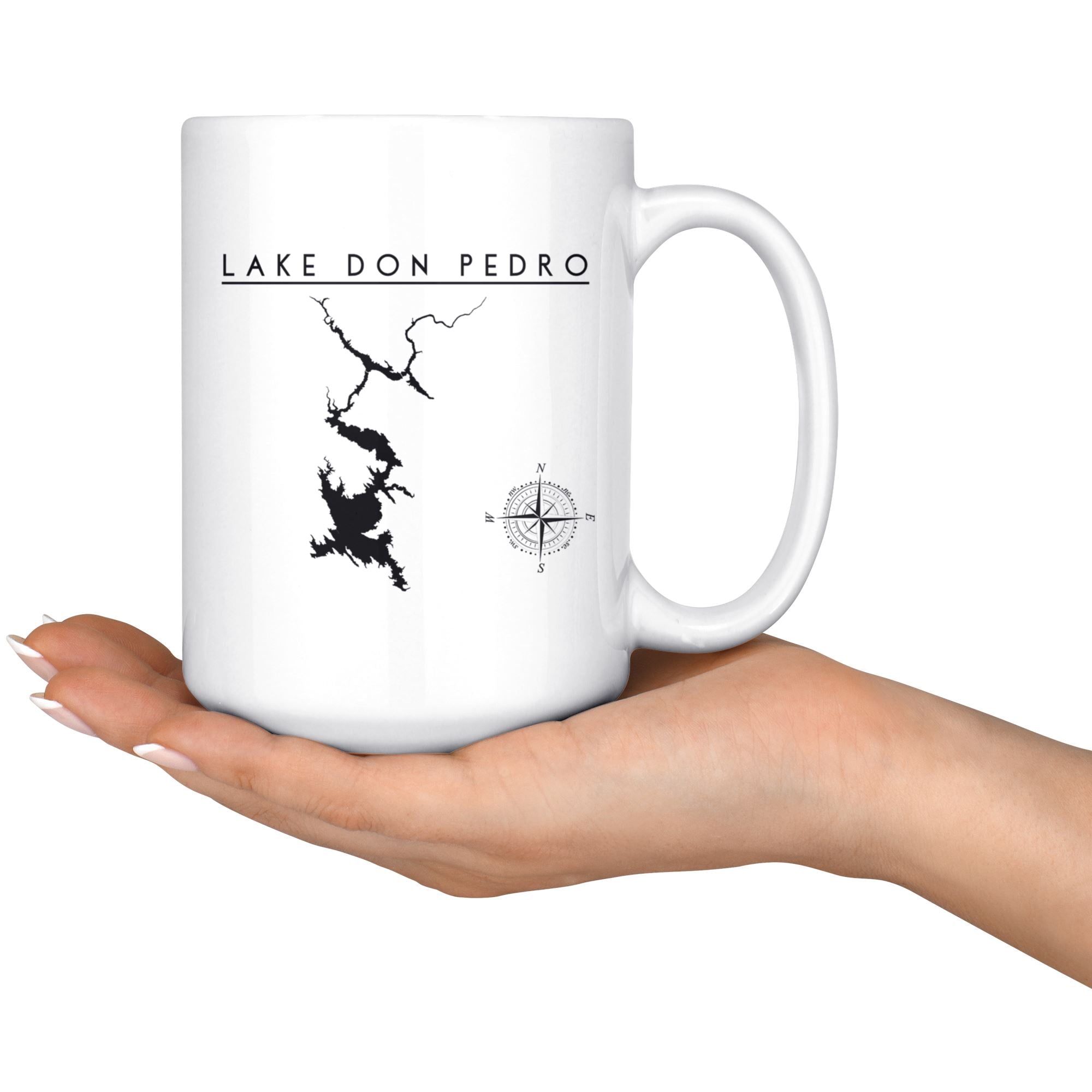 Lake Don Pedro 15oz Coffee Mug | Printed | Lake Gift - Houseboat Kings